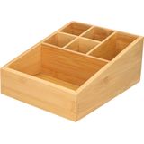 Gerimport - Make-up Organizer - Bruin - Bamboe - 6-vaks