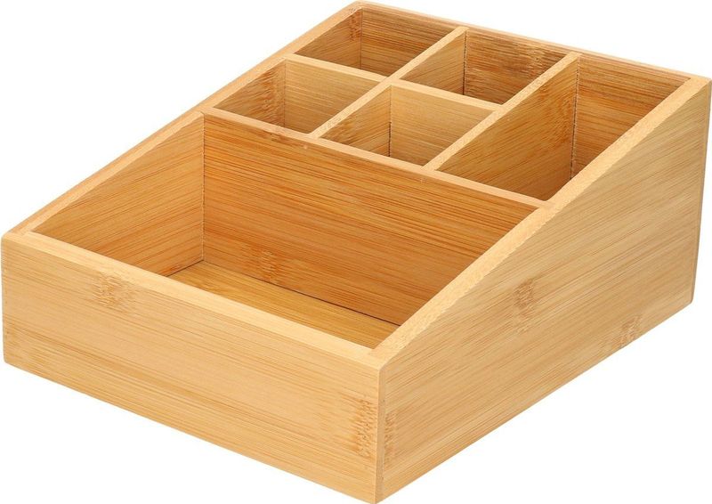 Gerimport - Make-up Organizer - Bruin - Bamboe - 6-vaks