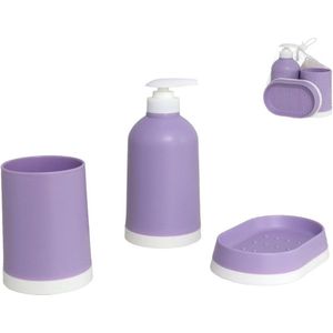 Klassieke Badset 3 delig voor in de badkamer Paars