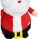 Gerimport Kerstman knuffel - met muziek - 25 cm - pluche - kerstfiguur/kerstpop