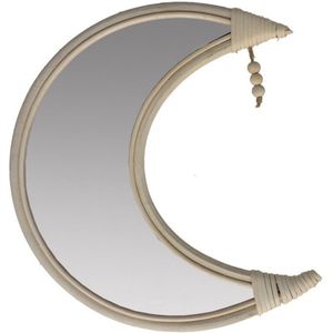 Wandspiegel Maan - natuur frame - 30 cm - Kinderkamer spiegels