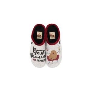 Hot Potatoes - Drosing - Pantoffels - Grijs - Polyester - Synthetisch Rubber