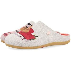 HOT POTATOES Haslach pantoffels voor dames, grijs.