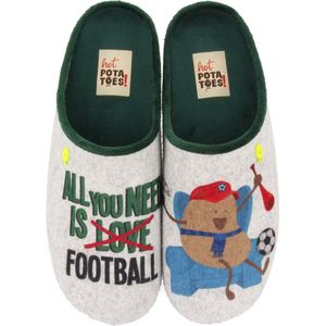 Pantoffel Hot Potatoes Men Kolssas Grey-Schoenmaat 44