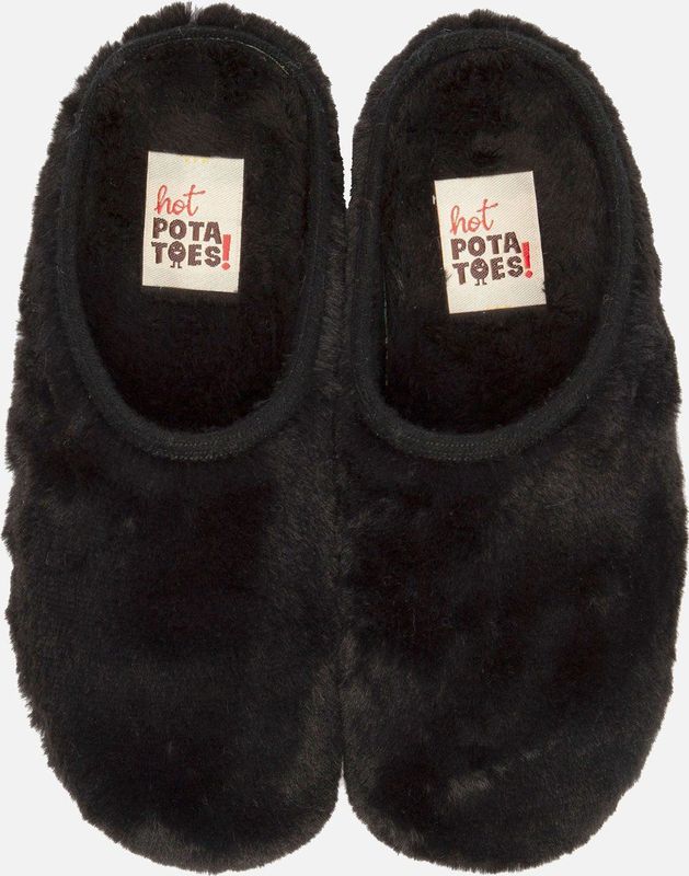 Hot Potatoes - Alingsas - Pantoffels - Zwart - Gerecycled Materiaal