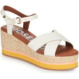 GIOSEPPO Seget Damessandalen met sleehak, zwart, Ivoor, 39 EU