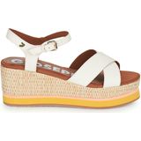 GIOSEPPO Seget Damessandalen met sleehak, zwart, Ivoor, 39 EU