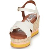 GIOSEPPO Seget Damessandalen met sleehak, zwart, Ivoor, 39 EU