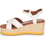 GIOSEPPO Seget Damessandalen met sleehak, zwart, Ivoor, 39 EU