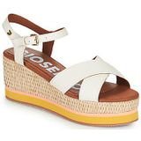 GIOSEPPO Seget Damessandalen met sleehak, zwart, Ivoor, 39 EU