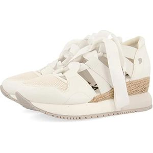 LIZARDA - Espadrille - Beige - Sneakers - Dames - Vetersluiting