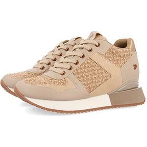 BAZINE Damessneakers met sleehak, beige, Beige, 40 EU