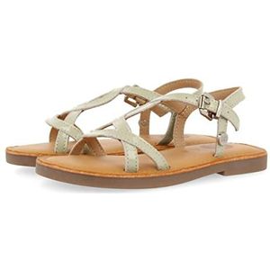 GIOSEPPO Slivno gele leren sandalen met riempjes voor meisjes, Munt, 26 EU