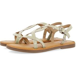 GIOSEPPO Sarpy gele leren sandalen met riem voor meisjes, Munt, 37 EU