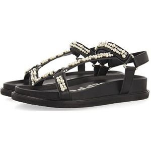 GIOSEPPO Sandalen type Bio EN zwart met pareldetail voor dames slidell, Zwart, 40 EU