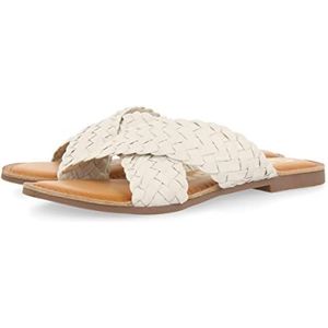 GIOSEPPO Upala, platte sandalen voor dames, Ivoor, 37 EU