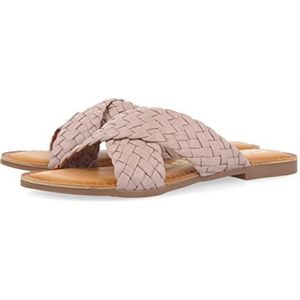 GIOSEPPO UPALA damessandalen in malvenkleur met gevlochten bandjes, Mauve, 37 EU