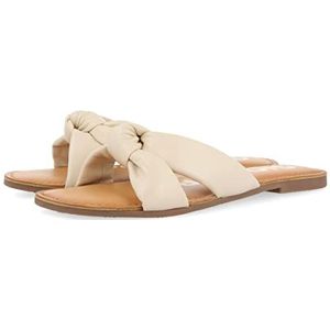 GIOSEPPO Gele sandalen type schuif voor damesstijl, Ivoor, 39 EU