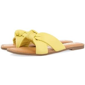 GIOSEPPO Styl, platte sandalen voor dames, Geel, 40 EU