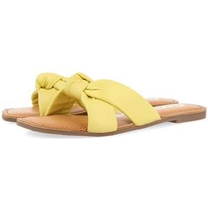 Gioseppo Estill Platte sandalen voor dames, Geel.