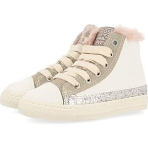 GIOSEPPO Campile Meisjessneakers met glitterdetails, witte enkellaarsjes, Wit, 26 EU