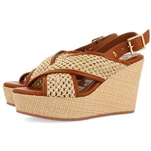 Gioseppo BUSSANG, sandalen met sleehak voor dames, camel, 39 EU, Kameel, 39 EU