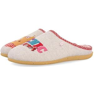 HOT POTATOES Gueret pantoffels voor dames, Grijs, 40 EU