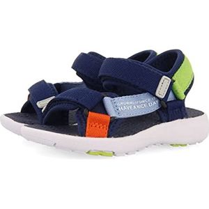 GIOSEPPO Sportieve sandalen in marineblauw, met veelkleurige bandjes voor baby's, marineblauw, 22 EU