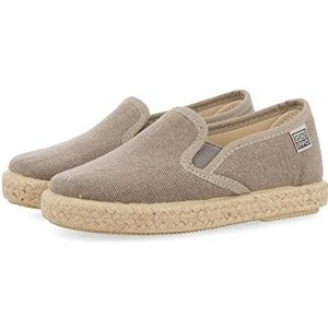 Espadrilles - Grijs - Jute Rand - 100% Katoen