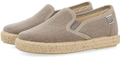 Espadrilles - Grijs - Jute Rand - 100% Katoen
