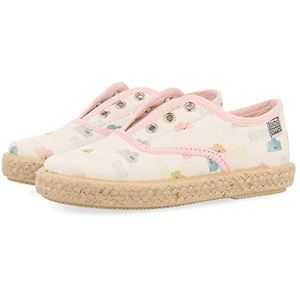 GIOSEPPO Schoenen Type Espadrille wit met veelkleurige print meisje Verlin, Wit, 26 EU