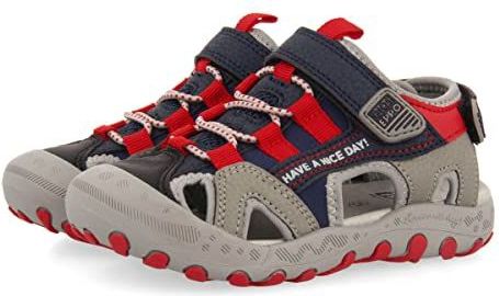 Gioseppo - Parly - Sandalen - Grijs - Neopreen Bovenwerk - Verstelbare Sluitingen