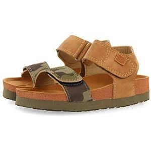 GIOSEPPO Biologische flip-flops, kaki met camouflagepatroon voor kinderen, Abat, kaki, 28 EU