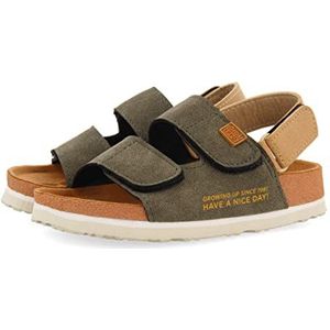GIOSEPPO Gerais kinderflipflops, bio-stijl, beige, kaki, 33 EU
