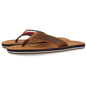 GIOSEPPO Thelus heren bruine flip-flops, Bruin, 43 EU