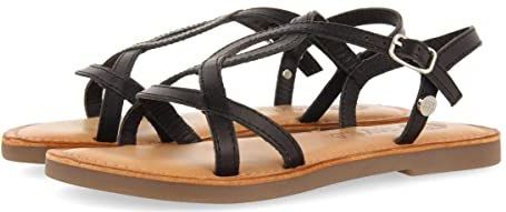 Gioseppo - Varzea - Sandalen - Zwart - Leren - Flexibele TPR-zool