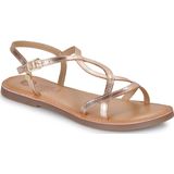 Gioseppo - Varzea - Sandalen - Platina Metallic - Leer - Flexibele TPR Zool