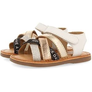 Ucayali meisjes sandalen van leer met glitter en logomanie, Meerkleurig, 23 EU