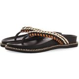 Gioseppo - Itaja - Vrouwenslippers - Zwart - Leren Wreefband