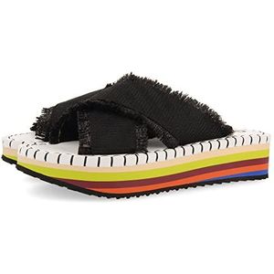 GIOSEPPO Terena Teenslippers voor dames, zwart.