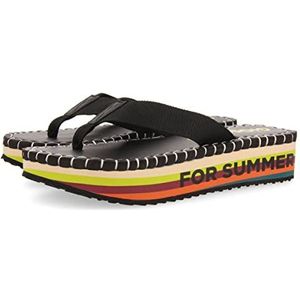 Gioseppo - Verton - Flip-Flops - Zwart - Platform van EVA