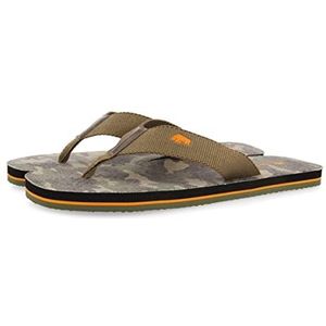 GIOSEPPO Aulnois Camouflage Teenslippers voor heren, Camouflage, 45 EU