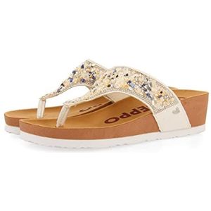 Gioseppo Andalin damesflipflops, wit, maat 40, Regulable, 40 EU