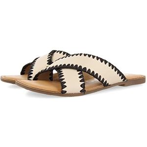 GIOSEPPO Assu damessandalen van leer, oranje, Ivoor, 37 EU