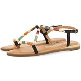 Gioseppo - Lasson - Sandalen - Zwart - Met Multicolor Steentjes
