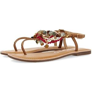 Gioseppo, Flat Sandalen Bruin, Dames, Maat:37 EU