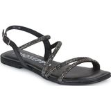 Gioseppo - Jeceaba - Sandalen - Zwart - Gewatteerde Latex Leren Binnenzool