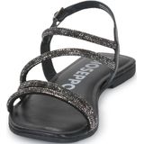 Gioseppo - Jeceaba - Sandalen - Zwart - Gewatteerde Latex Leren Binnenzool