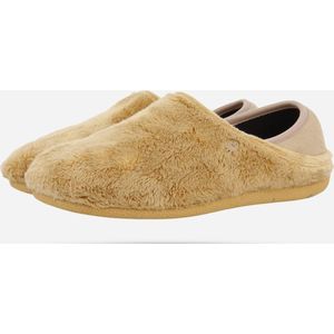 Hot Potatoes - 92106 - Pantoffel - Camel - Textiel - Natuurlijk Rubber