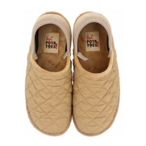 Hot Potatoes - 92107 - Pantoffel - Beige - Textiel - Natuurlijk Rubber